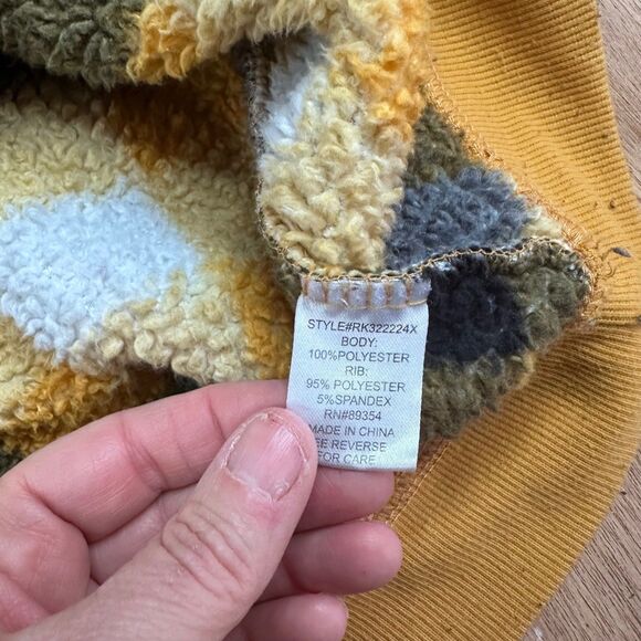 Alyson Andrews Plus Sherpa Pullover Plaid Fleece Sweater Women’s 2X - Picture 5 of 5